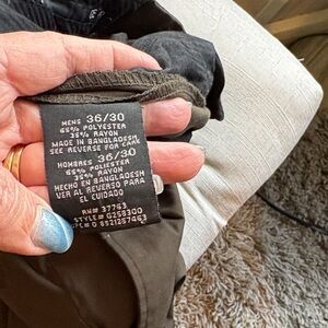 George Men's Trousers in Dark Brown and Black